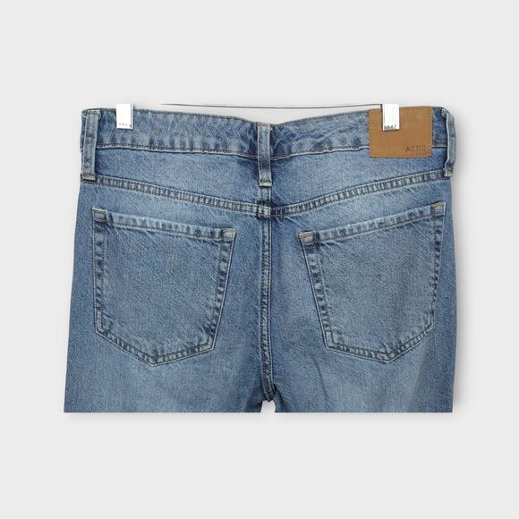 Womens Aeropostale Low Rise 90s Baggy Distressed Blue Jeans Size 6 - Picture 6 of 6